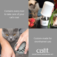 Catit Senses 2.0, cepillo palma de goma, masaje suave y brillo del pelaje.