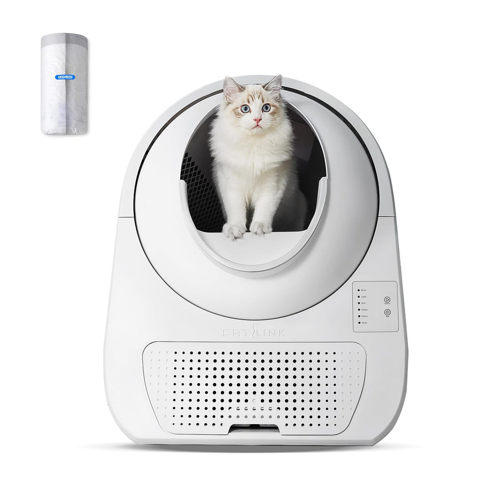 CATLINK caja de arena autolimpiante en uso, facilita la limpieza diaria