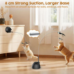 Catpick Joy gira 360° para movimiento suave durante la sesión de juego.