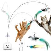 CATPICK juguete interactivo para gatos, pajaro volador en acción para estimular juego