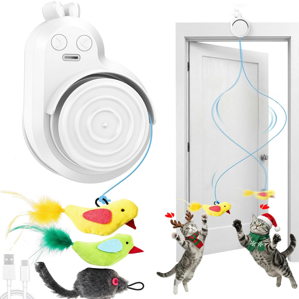 Catpick toy pájaro volador para entretenimiento y ejercicio diario.