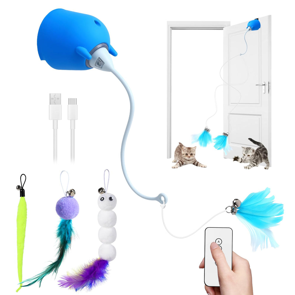 Cattoys Juguete interactivo de pájaro para gatos de interior mejora la estimulación