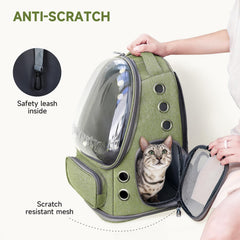Cawypety mochila con bolsillos laterales y acceso fácil