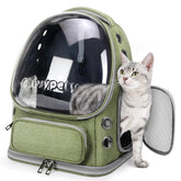 Mochila para gatos Cawypety con ventana burbuja, brinda ventilación y luz suave