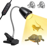 Lámpara Cayludg Reptil con caja metálica, iluminación estable para reptiles.
