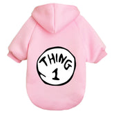 Cayxatiu sudadera para perro pequeño con capucha rosa, cálida y ligera.