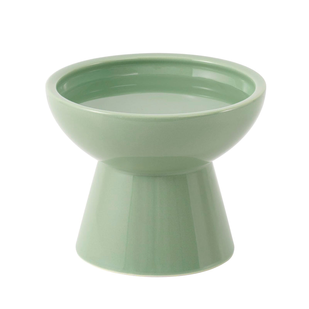 Ceefu bowl elevado para gatos, ancho 6-2 pulgadas, favorece postura al comer y beber.