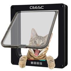 CEESC puerta gato imantada 4 modos: control flexible de acceso
