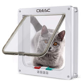 CEESC puerta gato magnetica interior para control de acceso de mascotas