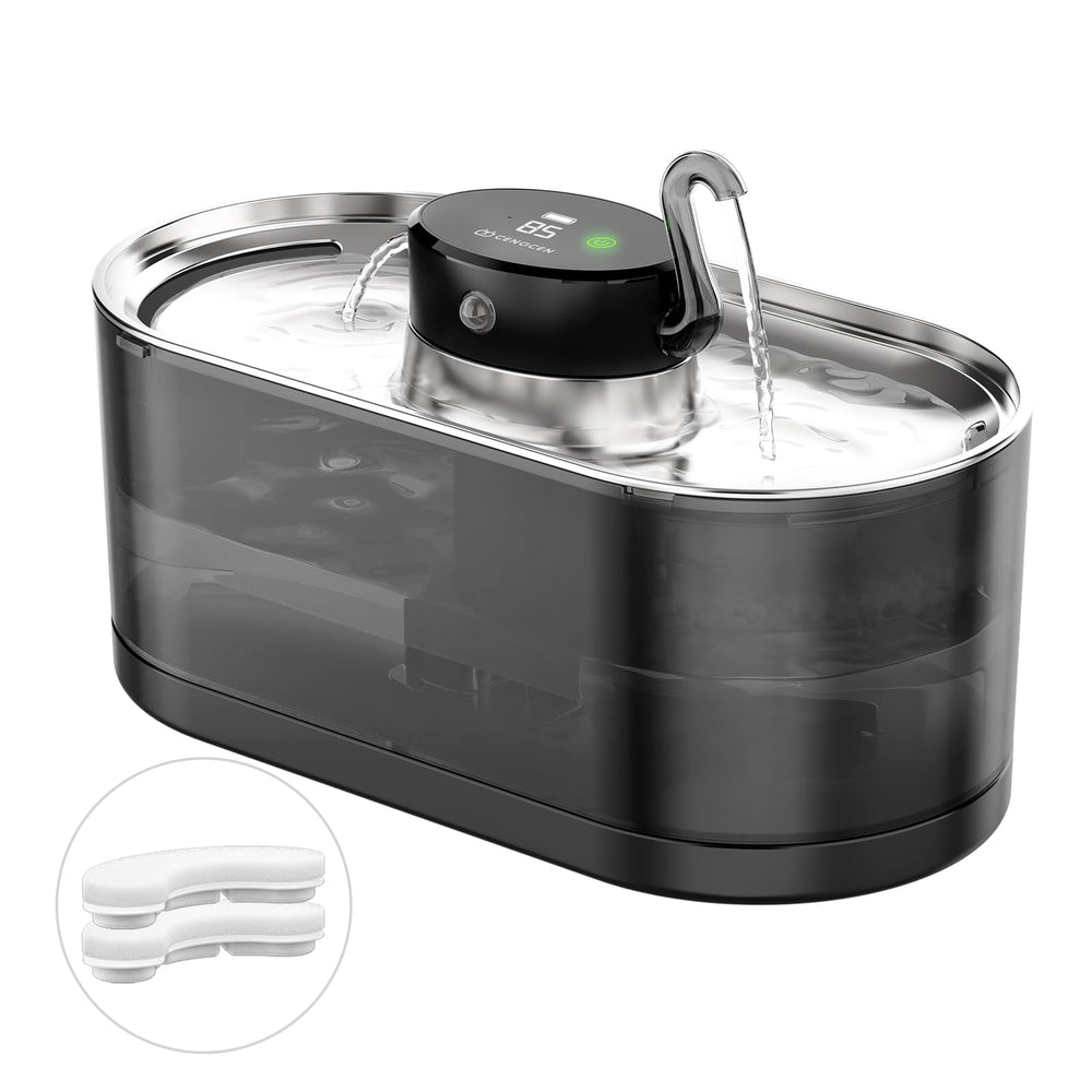 Bebedero CENGCEN inalámbrico 3.2L con flujo estable para gatos
