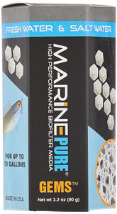 CerMedia MarinePure gemas biofiltro frontal, gran superficie para mayor filtración biológica en acuario.