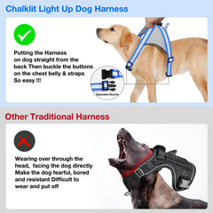 ChalkLit Arnés LED: batería recargable para caminatas sin interrupciones.
