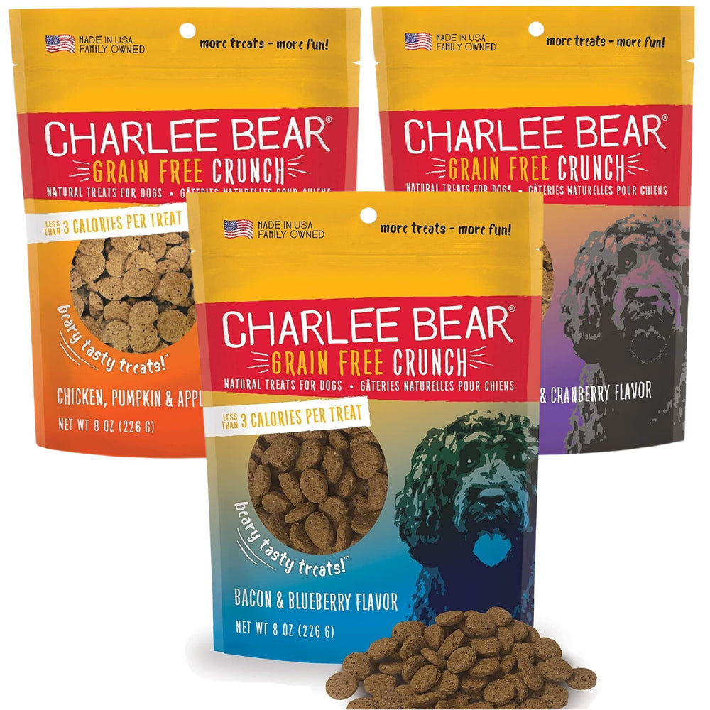 Charlee Bear entrenamiento para perros, crocante y ligero, solo 3 calorías por premio.