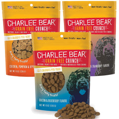 Charlee Bear entrenamiento para perros, crocante y ligero, solo 3 calorías por premio.