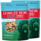 Charlee Bear golosinas para perros, queso y huevo, empaque de 2 paquetes de 16 oz.