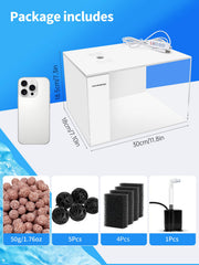 Charmshine Betta: filtración de tres etapas para agua clara.