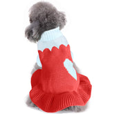 Sudadera CHBORCHICEN con cuello alto rojo para perros, cálida y cómoda.