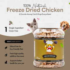 Chef Kitty Trozos liofilizados de hígado para perros y gatos
