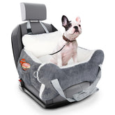 CHENOVE asiento coche para perros pequeños, vista frontal, para viajes más seguros.