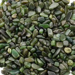 Cherry Tree Collection: chips de jade nefrita para joyería, ideales para crear piezas únicas.