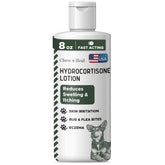 Chew + Heal Labs loción para perros, botella 8 oz, alivio posible de irritaciones cutáneas.