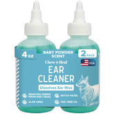 Chew y Heal Labs limpiador de oídos para perros y gatos, elimina cerumen