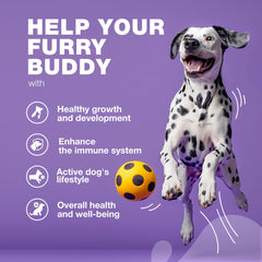 CHEWIA vitaminas para perros 15 en 1, pelaje brillante y piel saludable
