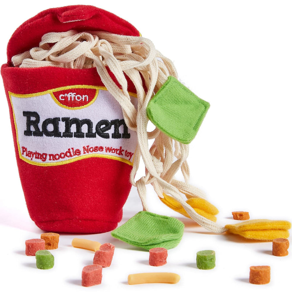 CHEWFFON Juguete puzzle para perros, ramen-taza, estimula olfato y recompensa