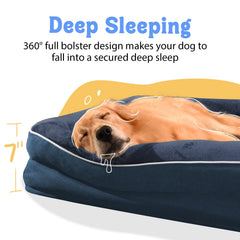 Cama ortopédica Chez Paw con espuma en panales para soporte en toda la zona.