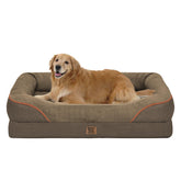 Cama ortopédica Chez Paw con espuma de alta densidad para perros grandes, soporte cómodo