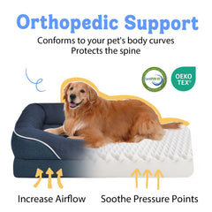 Detalle de la funda lavable de Chez Paw con cierre para cama ortopédica