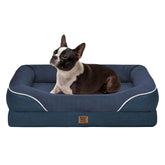 Cama ortopédica Chez Paw con espuma huevo para mayor soporte y confort.