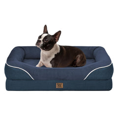 Cama ortopédica Chez Paw con espuma huevo para mayor soporte y confort.
