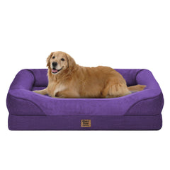 Cama ortopédica Chez Paw XL con funda lavable para limpieza rápida.