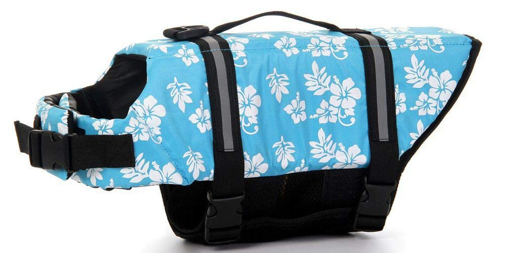 ChezAbbey Chaqueta salvavidas ajustable para perros en agua, comodidad y flotación.