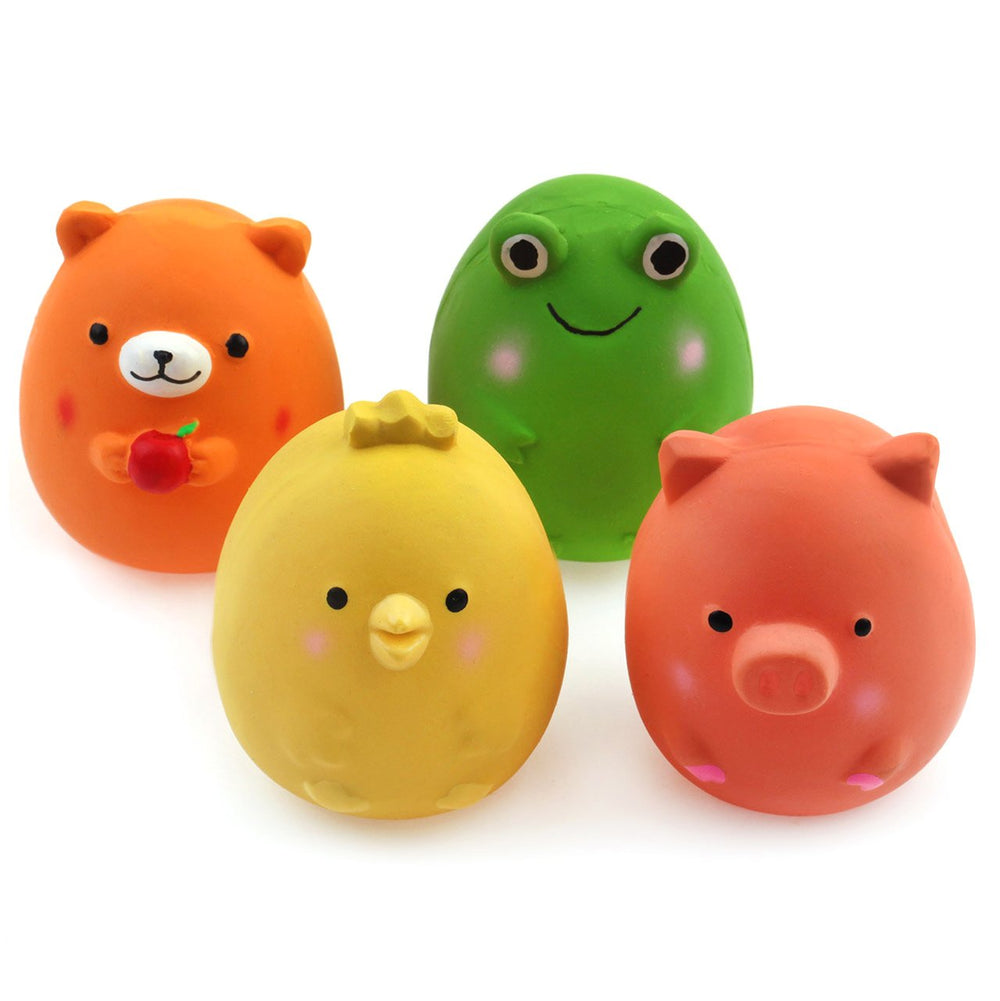 CHIWAVA pollo: juguete de látex suave para perros pequeños, ideal para morder y juego interactivo.