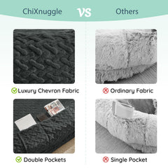 ChiXnuggle refuerzo ergonómico que rodea la cabeza y la espalda.