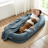 ChiXnuggle cama-perro-humana-lujo: descanso cómodo y envolvente para casa.