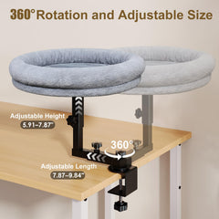 Chloraeon cama gato 18 pulgadas; más espacio para gatos grandes o varios felinos.