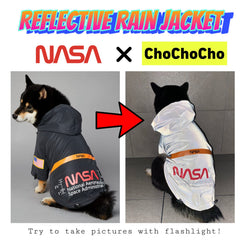 ChoChoCho NASA perro impermeable trasero para cobertura total.
