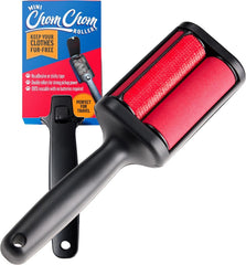 ChomChom Roller en ropa, elimina pelo de mascotas rápidamente.