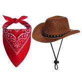 Choyaxo sombrero cowboy para mascota con ajuste cómodo y seguro.