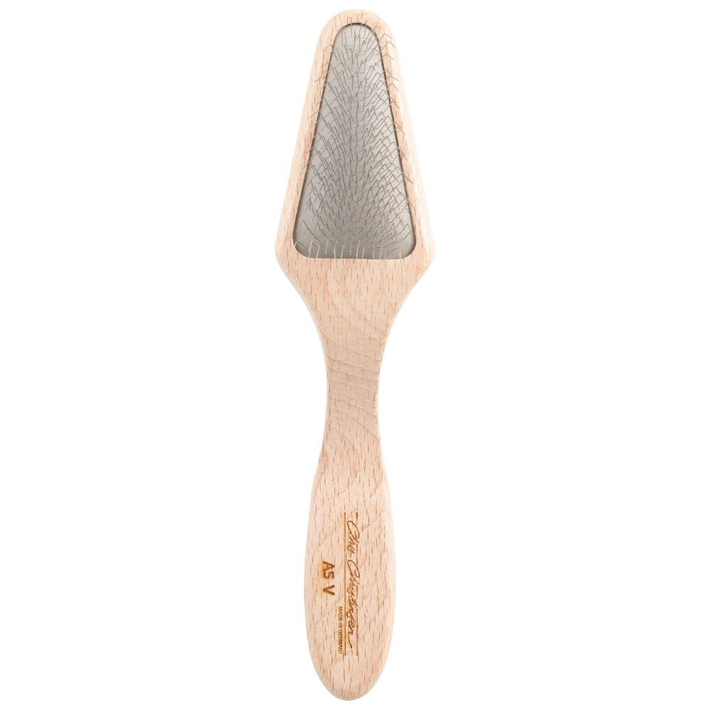 Chris Christensen Dog Brush Mark V con puntas de acero inoxidable para un cepillado suave en pelaje delicado