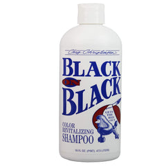 Champú para mascotas Chris Christensen, botella de champú negro para limpieza suave.