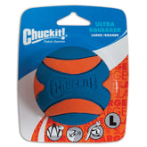 Chuckit! Ultra bola chirriadora en goma natural, ideal para juego al aire libre.