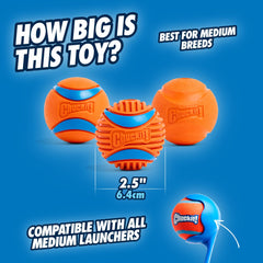 Bola Ultra de Chuckit! para agua, adecuada para juegos mojados.