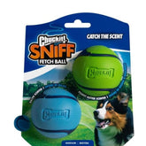 Chuckit! Sniff Ball aroma tocino y mantequilla de cacahuete, fomenta juego y búsqueda durante el juego de buscar