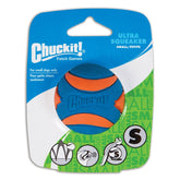 Chuckit! Ultra Squeaker Ball pequeña, empaquetada en 4pack, ideal para juegos en casa.