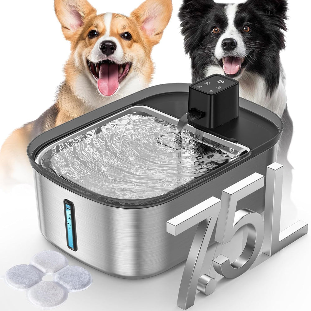 Bebedero inalámbrico Chumajor 7,5 L para perros grandes, hidratación estable