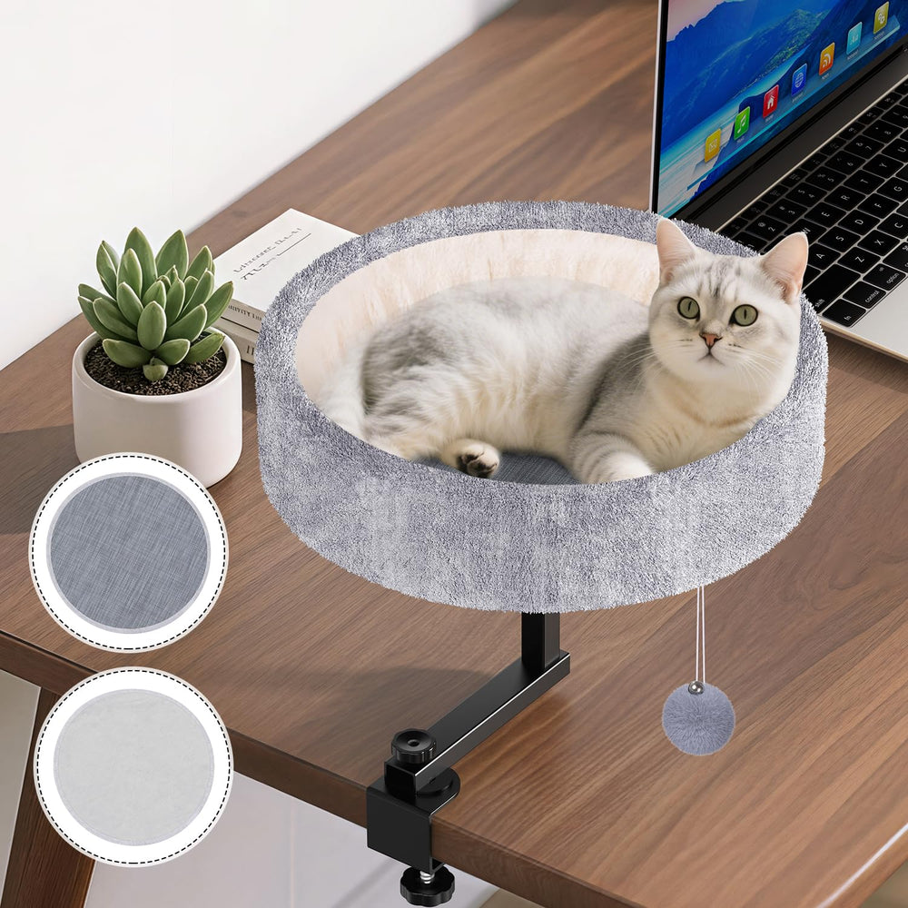 Cama de escritorio para gato Chumajor con giro de 360° para mayor cercanía